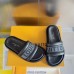 Louis Vuitton LV Bliss Comfort Mules in Black Canvas with Leather