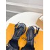 Louis Vuitton Shake Sandals 55mm in Black Perforated Leather