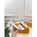 Louis Vuitton Shake Sandals 55mm in White Perforated Leather