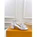 Louis Vuitton Shake Sandals 55mm in White Perforated Leather