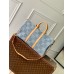 Louis Vuitton Keepall Bandouliere 50 Bag in Damier Denim 3D Canvas N40739