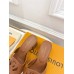 Louis Vuitton LV Isola Slides 45mm in Brown Calfskin