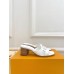 Louis Vuitton LV Isola Slides 45mm in White Calfskin
