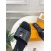 Louis Vuitton LV Capri Slides in Black Calfskin