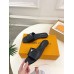 Louis Vuitton LV Capri Slides in Black Calfskin