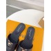 Louis Vuitton LV Capri Slides in Black Calfskin