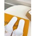 Louis Vuitton LV Capri Slides in White Calfskin