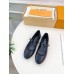 Louis Vuitton Romy Flat Ballerinas in Black Lambskin