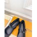 Louis Vuitton Romy Flat Ballerinas in Black Lambskin