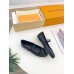 Louis Vuitton Romy Flat Ballerinas in Black Lambskin