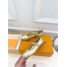 Louis Vuitton Romy Flat Ballerinas in Gold Metallic Lambskin
