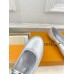 Louis Vuitton Romy Flat Ballerinas in Silver Metallic Lambskin