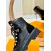 Louis Vuitton Territory Flat Ranger Boots in Black Leather and Suede