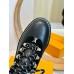 Louis Vuitton Territory Flat Ranger Boots in Black Leather and Suede