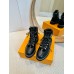 Louis Vuitton Territory Flat Ranger Boots in Black Leather and Suede