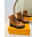 Louis Vuitton Territory Flat Ranger Boots in Brown Leather and Suede