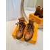Louis Vuitton Territory Flat Ranger Boots in Brown Leather and Suede