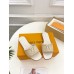 Louis Vuitton LV Capri Flat Slides in Beige Raffia