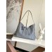 Louis Vuitton CarryAll Dark MM Bag in Grey Lambskin M12583