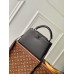 Louis Vuitton Capucines BB Bag in Black Matte Leather M25255