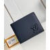 Louis Vuitton Multiple Wallet in Navy Blue LV Aerogram Leather M11531 Louis Vuitton Multiple Wallet in Navy Blue LV Aerogram Leather M11531