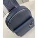 Louis Vuitton Pilot Slingbag in Navy Blue LV Aerogram Leather M11601 Louis Vuitton Pilot Slingbag in Navy Blue LV Aerogram Leather M11601