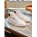 Louis Vuitton Men's Rivoli High-top Sneakers In White Mesh