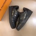 Louis Vuitton Men's LV Trainer Sneakers In Crocodile Embossed Leather