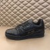 Louis Vuitton Men's LV Trainer Sneakers In Crocodile Embossed Leather
