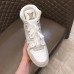 Louis Vuitton Men's LV Trainer High-top Sneakers In White Leather Louis Vuitton Men's LV Trainer High-top Sneakers In White Leather