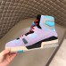 Louis Vuitton Men's LV Trainer High-top Sneakers In Purple Leather Louis Vuitton Men's LV Trainer High-top Sneakers In Purple Leather