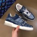 Louis Vuitton Men's LV Trainer Sneakers In Monogram Denim Louis Vuitton Men's LV Trainer Sneakers In Monogram Denim