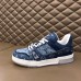 Louis Vuitton Men's LV Trainer Sneakers In Monogram Denim Louis Vuitton Men's LV Trainer Sneakers In Monogram Denim