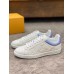 Louis Vuitton Men's Luxembourg Sneakers In White Monogram Leather