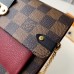 Louis Vuitton Vavin Chain Wallet In Damier Ebene Canvas N60222 Louis Vuitton Vavin Chain Wallet In Damier Ebene Canvas N60222