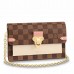 Louis Vuitton Vavin Chain Wallet In Damier Ebene Canvas N60237 Louis Vuitton Vavin Chain Wallet In Damier Ebene Canvas N60237