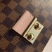 Louis Vuitton Croisette Chain Wallet In Damier Ebene Canvas N60287 Louis Vuitton Croisette Chain Wallet In Damier Ebene Canvas N60287