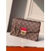 Louis Vuitton Croisette Chain Wallet In Damier Ebene Canvas N60288 Louis Vuitton Croisette Chain Wallet In Damier Ebene Canvas N60288