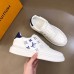 Louis Vuitton Men's Beverly Hills Sneakers In White Calfskin Louis Vuitton Men's Beverly Hills Sneakers In White Calfskin