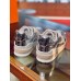 Louis Vuitton Men's LV Trainer Sneakers In Silver Metallic Leather