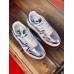Louis Vuitton Men's LV Trainer Sneakers In Silver Metallic Leather