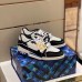 Louis Vuitton Men's LV Trainer Sneakers In White/Black Leather