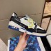 Louis Vuitton Men's LV Trainer Sneakers In White/Black Leather