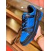 Louis Vuitton Men's LV Trainer Sneakers In Blue Monogram Leather Louis Vuitton Men's LV Trainer Sneakers In Blue Monogram Leather