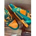 Louis Vuitton Men's LV Trainer Sneakers In Orange Monogram Leather Louis Vuitton Men's LV Trainer Sneakers In Orange Monogram Leather