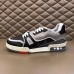 Louis Vuitton Men's LV Trainer Sneakers In Black/Grey Calfskin