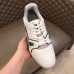 Louis Vuitton Men's LV Trainer Sneakers In White/Green Leather