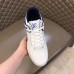 Louis Vuitton Men's LV Trainer Sneakers In White/Blue Leather
