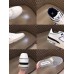 Louis Vuitton Men's LV Trainer Sneakers In White/Blue Leather