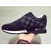 Louis Vuitton Men's Run Away Sneakers In Damier Textile Louis Vuitton Men's Run Away Sneakers In Damier Textile